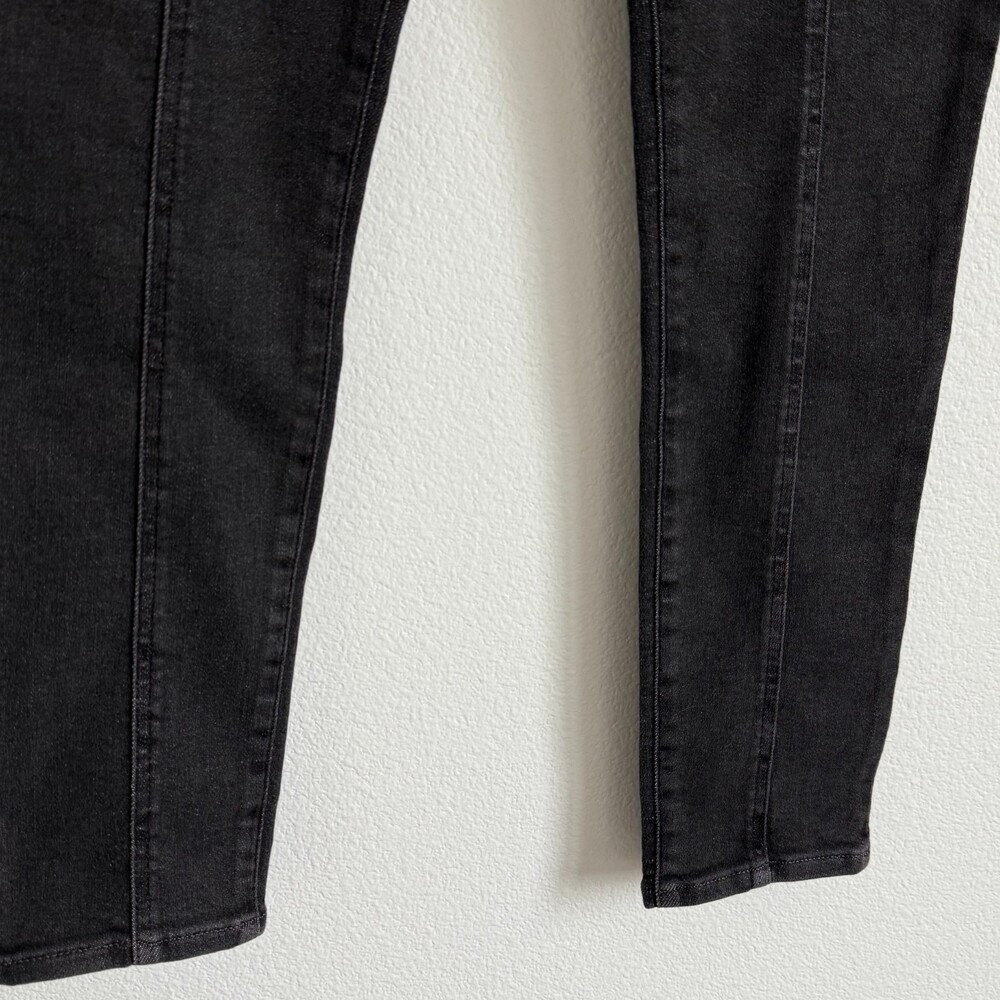 Express Skinny Jeans 10L Black Conscious Edit High Rise Moto Paneled Denim - Picture 4 of 8